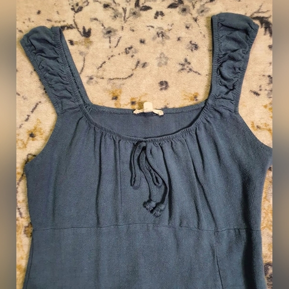 LA Hearts denim blue coquette mini dress - Picture 2 of 6
